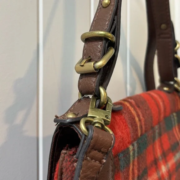 Merona Plaid Wool Cross Body Bag - Picture 4 of 7